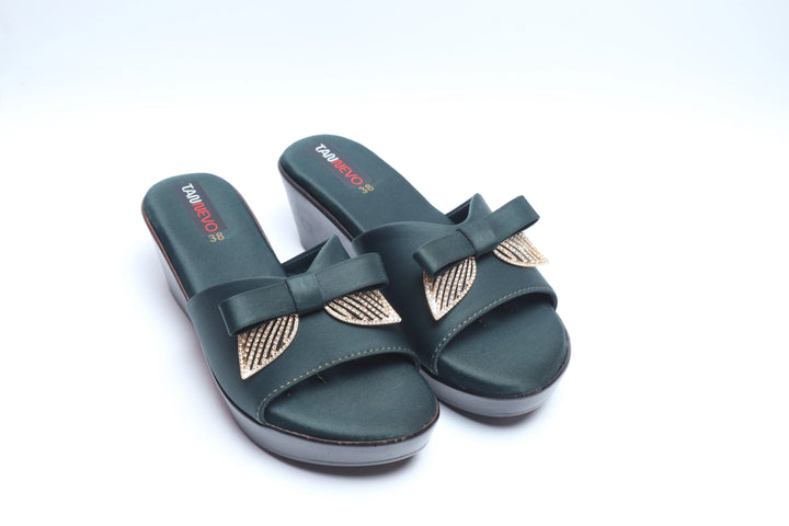 Green Premium PU Medicated Slipper