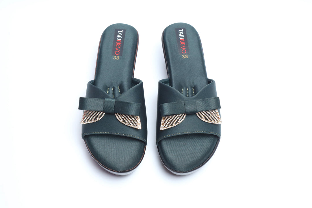 Green Premium PU Medicated Slipper