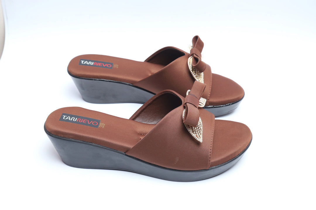Coffee Premium PU Medicated Slipper