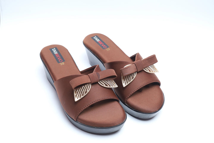 Coffee Premium PU Medicated Slipper