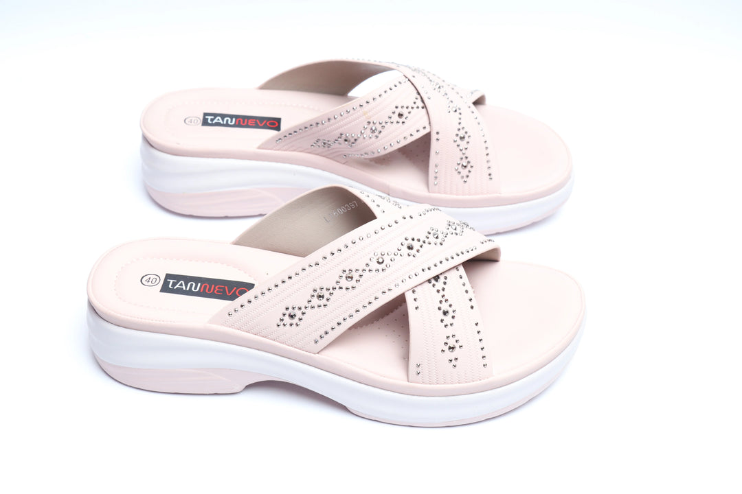 Pink Chic PU Medicated Slipper