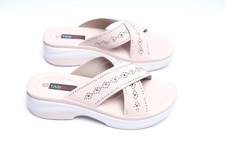 Pink Chic PU Medicated Slipper