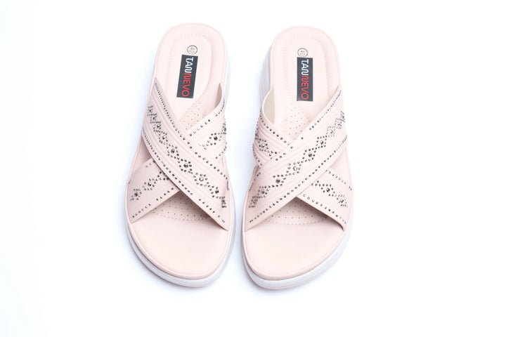 Pink Chic PU Medicated Slipper