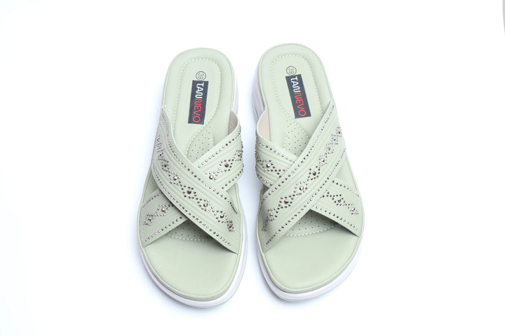 Green Chic PU Medicated Slipper