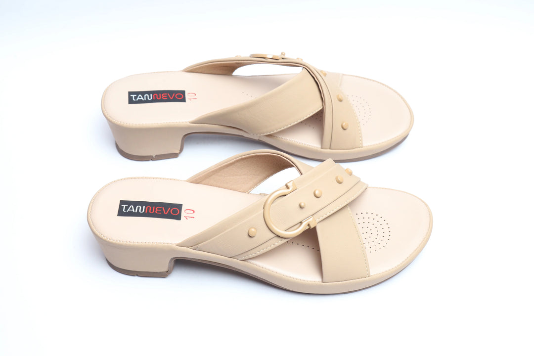 Beige Modern PU Medicated Slipper