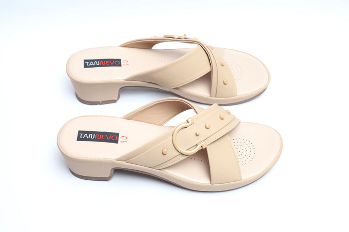 Beige Modern PU Medicated Slipper