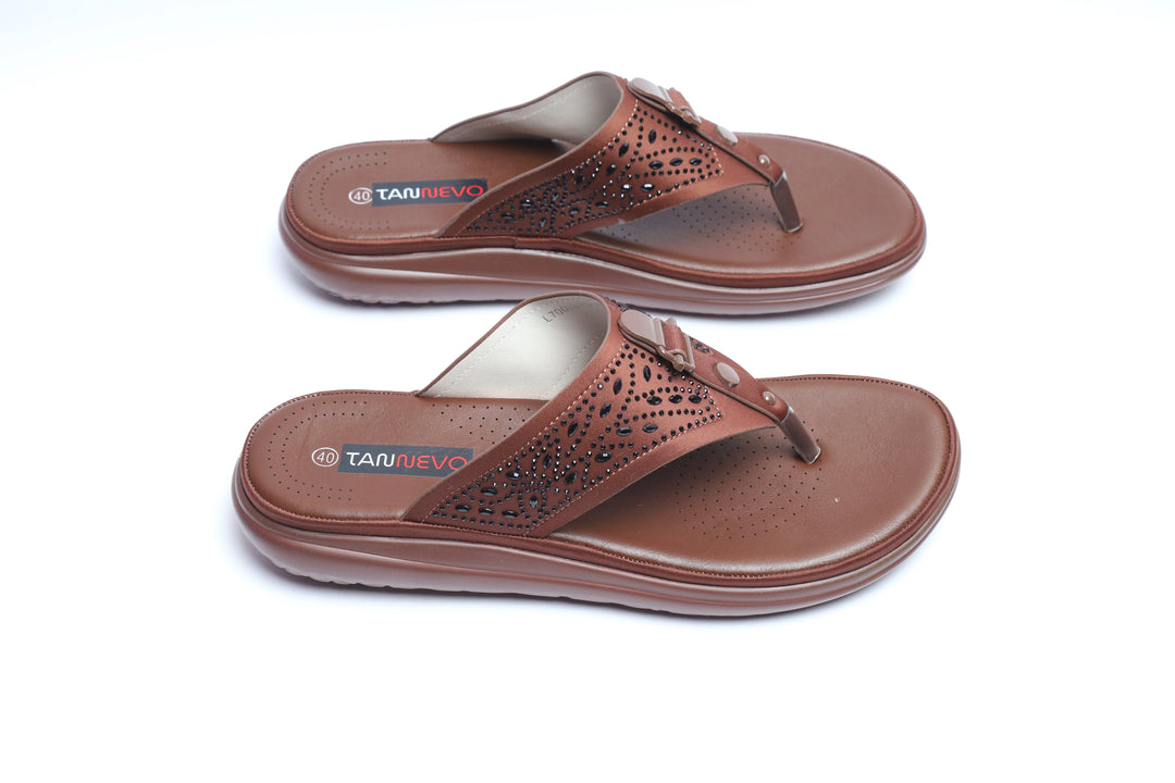 Coffee Premium PU Medicated Chappal