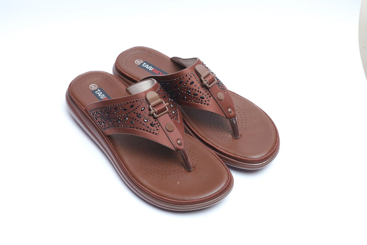 Coffee Premium PU Medicated Chappal