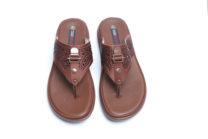 Coffee Premium PU Medicated Chappal