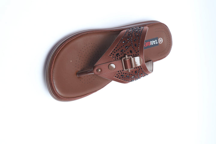 Coffee Premium PU Medicated Chappal