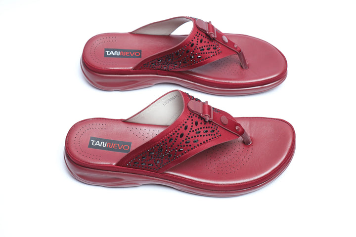 Maroon Premium PU Medicated Chappal