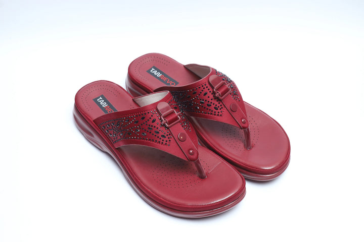 Maroon Premium PU Medicated Chappal