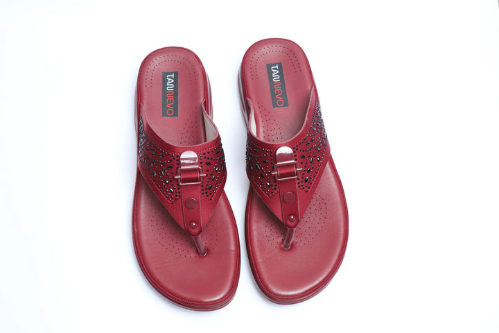 Maroon Premium PU Medicated Chappal