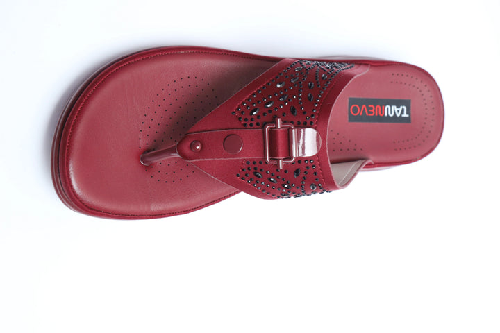 Maroon Premium PU Medicated Chappal