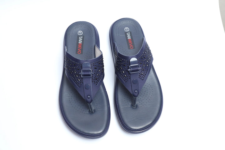 Navy Premium PU Medicated Chappal