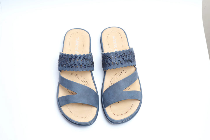Navy Blue Medicated Slipper