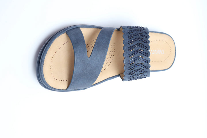 Navy Blue Medicated Slipper