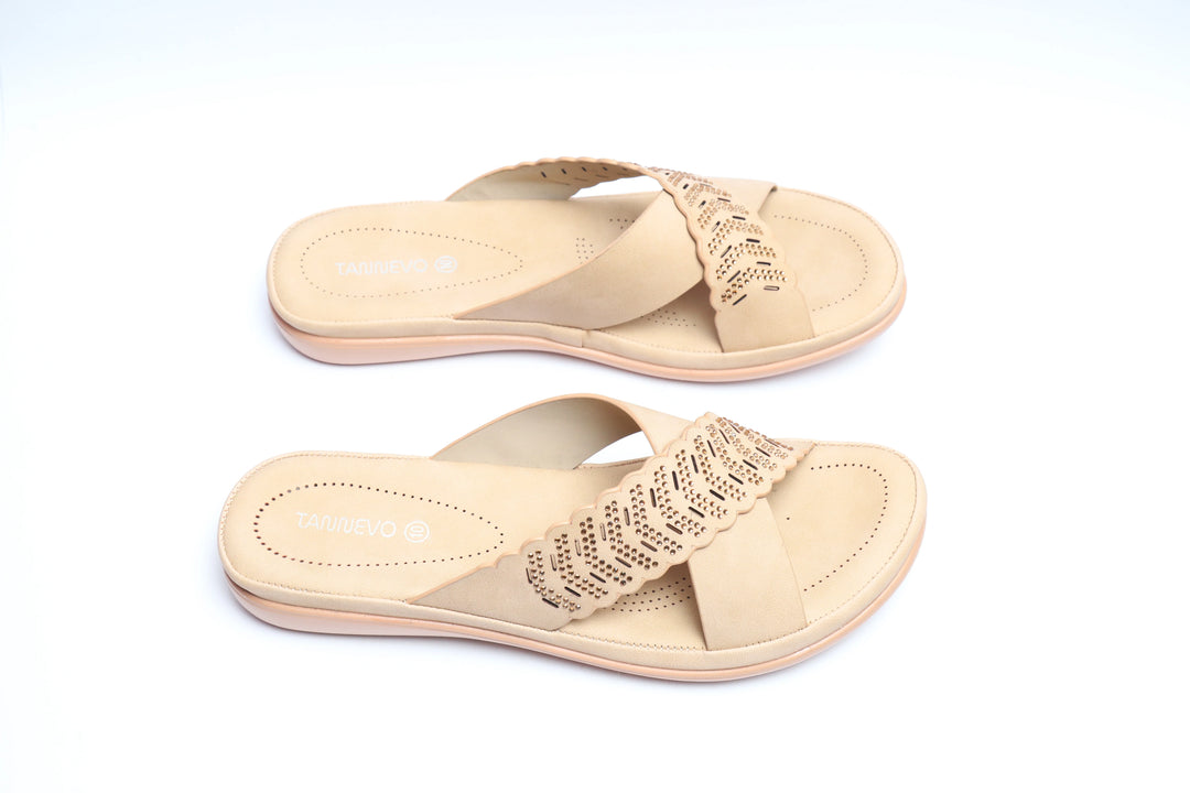 Comfortable Cream Medicated Slipper