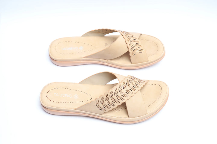 Comfortable Cream Medicated Slipper