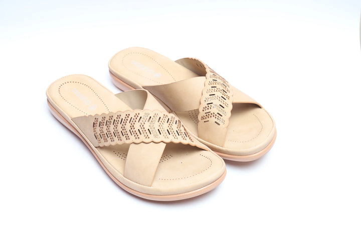 Comfortable Cream Medicated Slipper