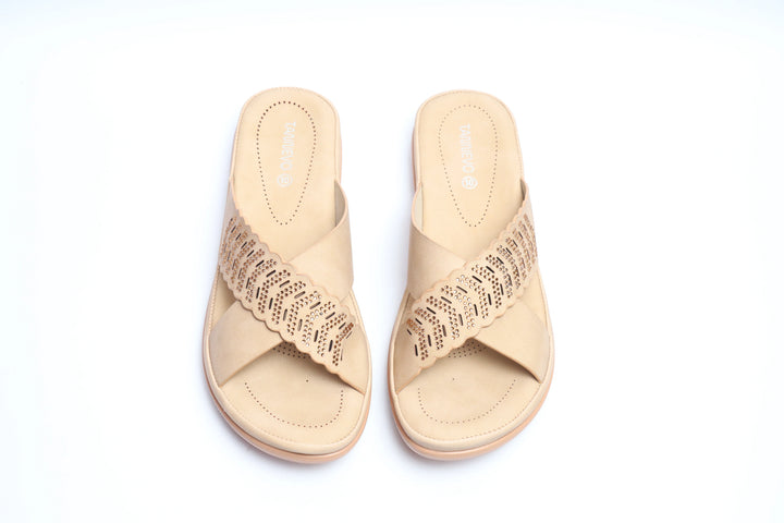 Comfortable Cream Medicated Slipper
