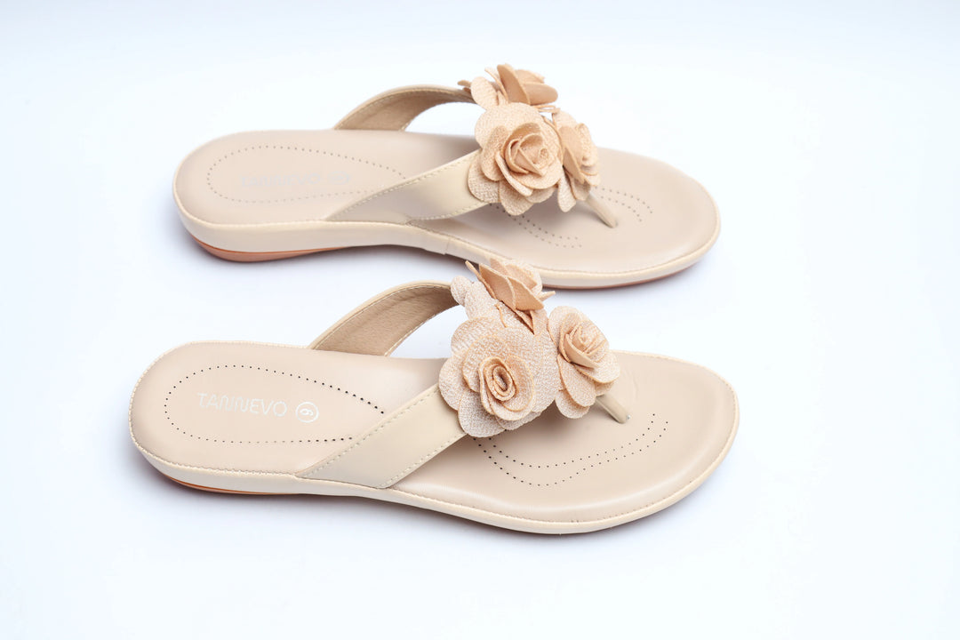 Elegant Beige Medicated Slipper