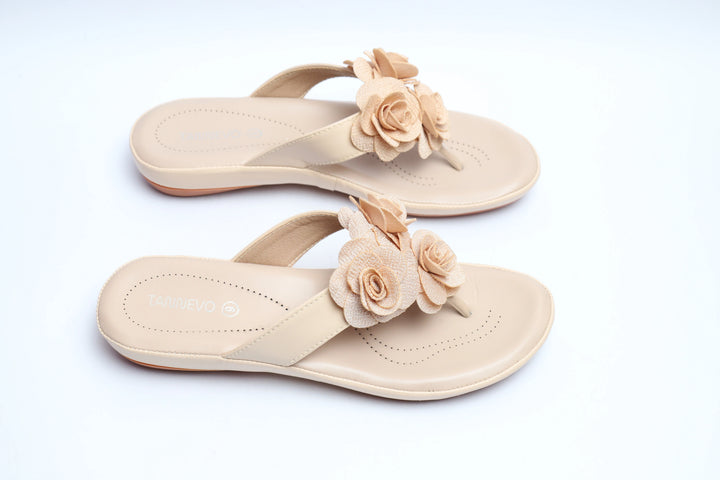 Elegant Beige Medicated Slipper