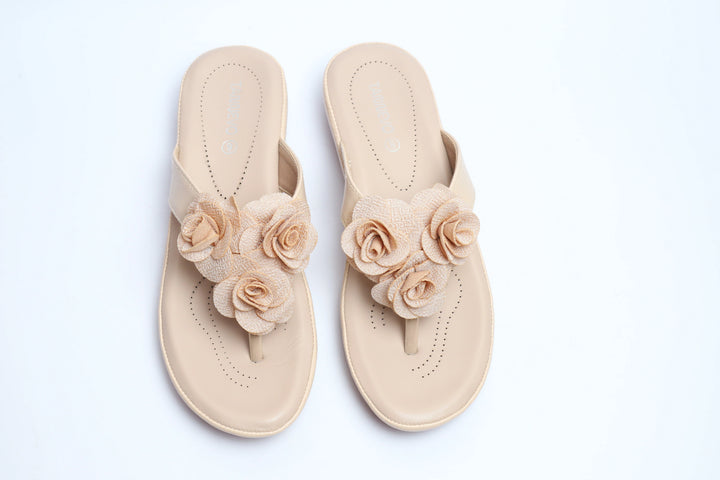 Elegant Beige Medicated Slipper