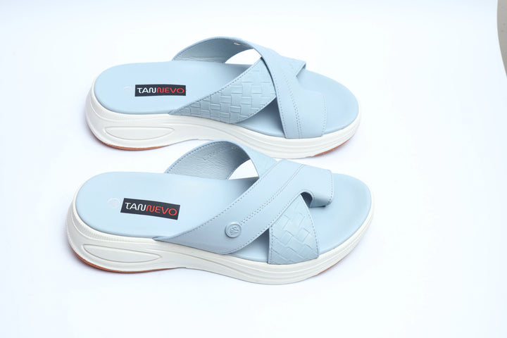 Luxury Blue Designer Medicated Slipper