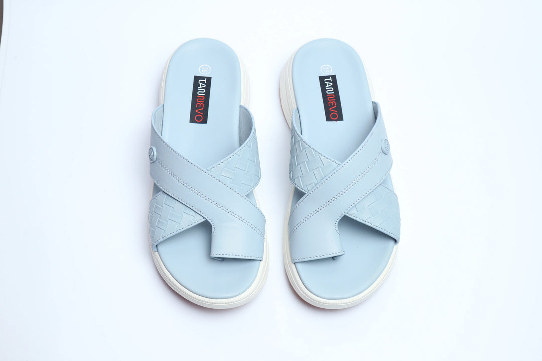 Luxury Blue Designer Medicated Slipper