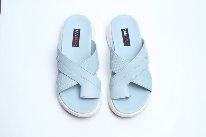 Luxury Blue Designer Medicated Slipper