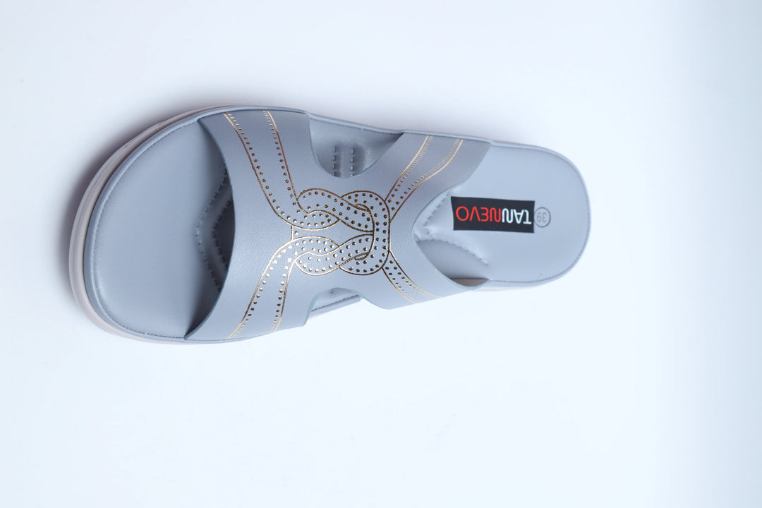Elegant Blue Comfort Medicated Slipper