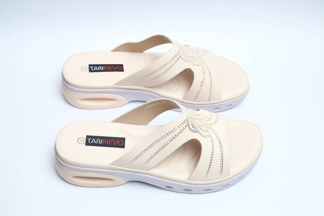 Elegant Beige Comfort Medicated Slipper
