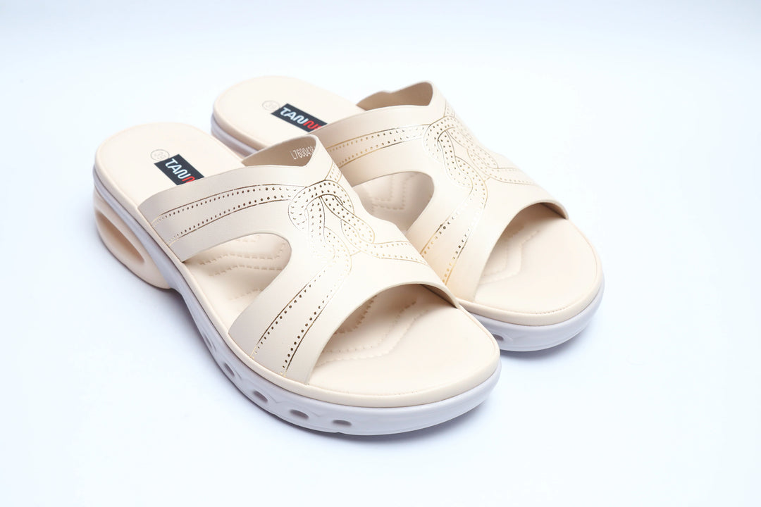 Elegant Beige Comfort Medicated Slipper
