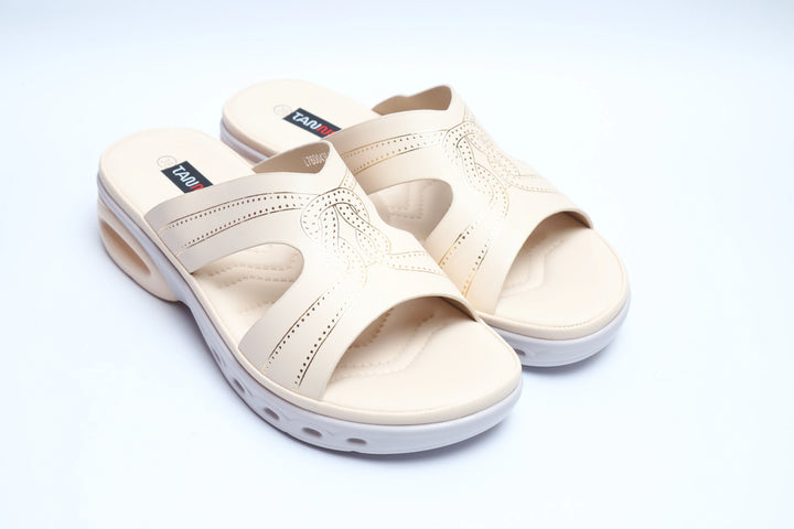 Elegant Beige Comfort Medicated Slipper