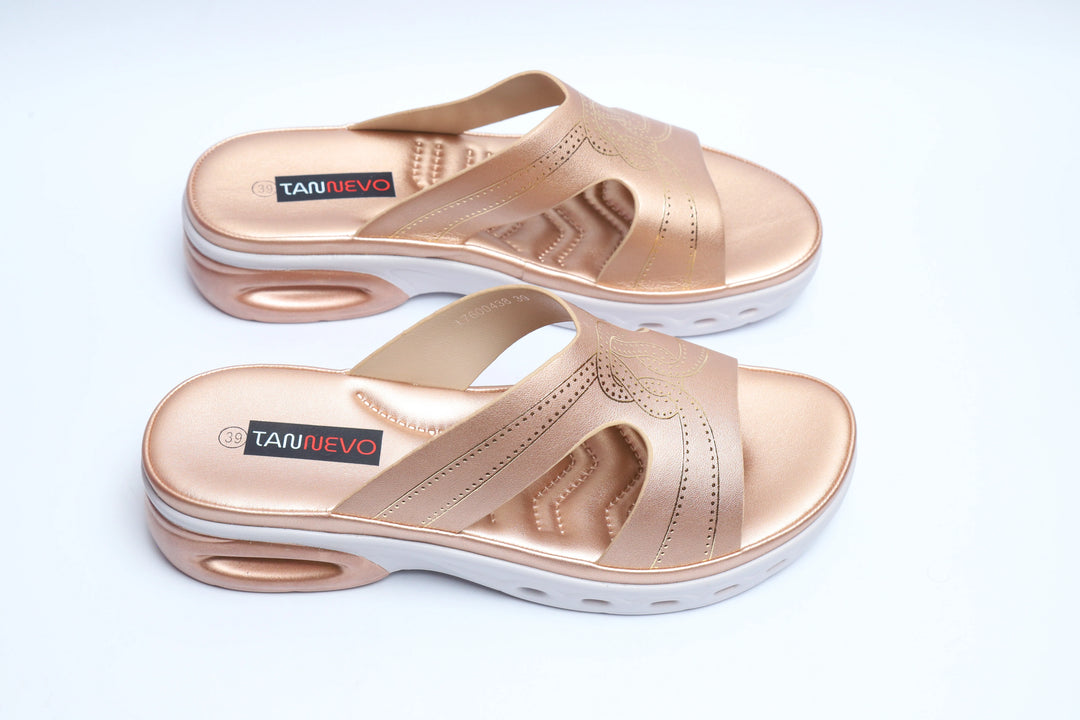 Elegant Champagne Comfort Medicated Slipper