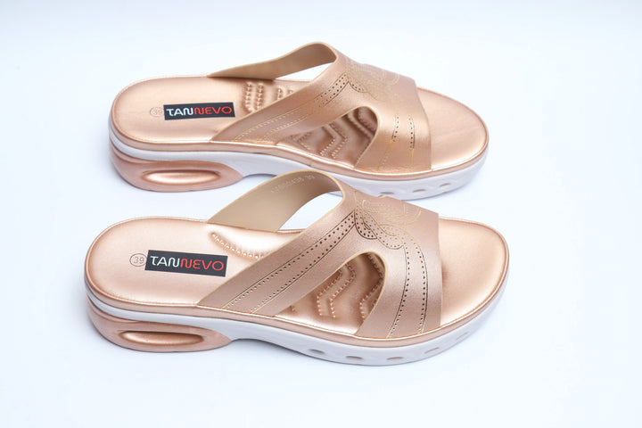 Elegant Champagne Comfort Medicated Slipper