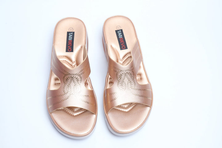 Elegant Champagne Comfort Medicated Slipper