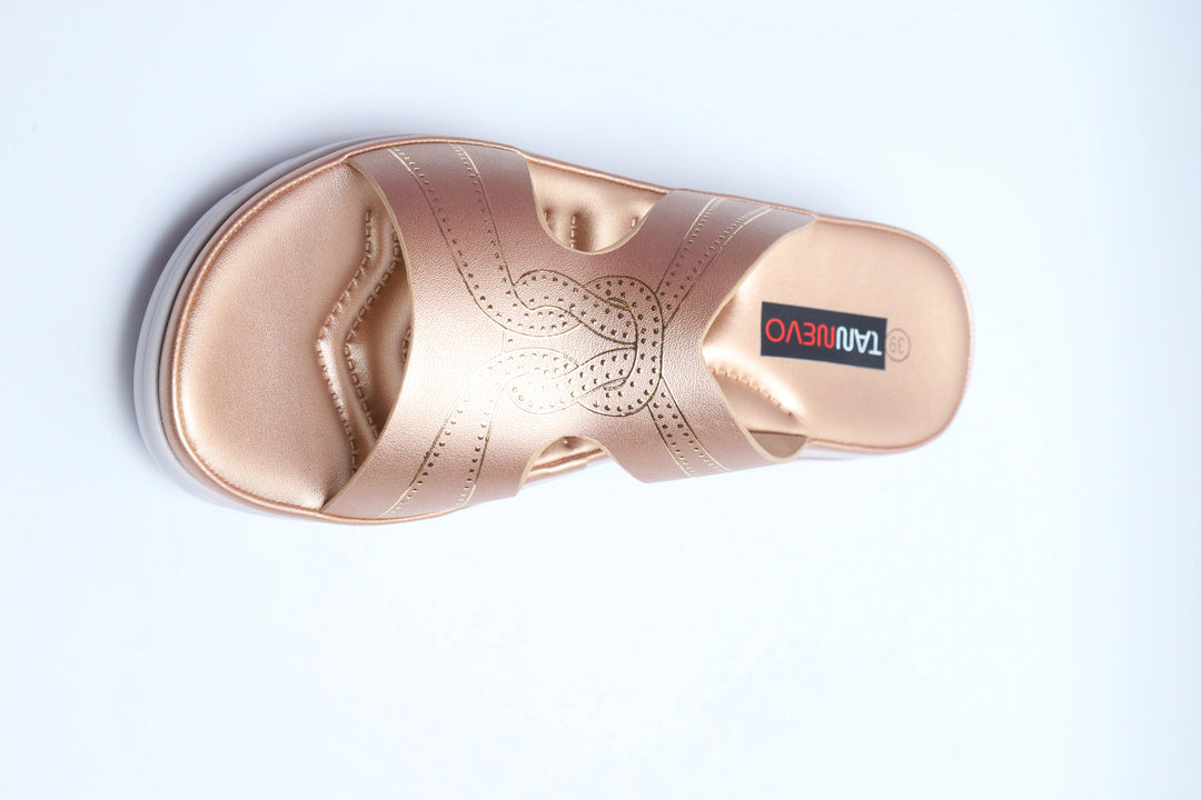Elegant Champagne Comfort Medicated Slipper