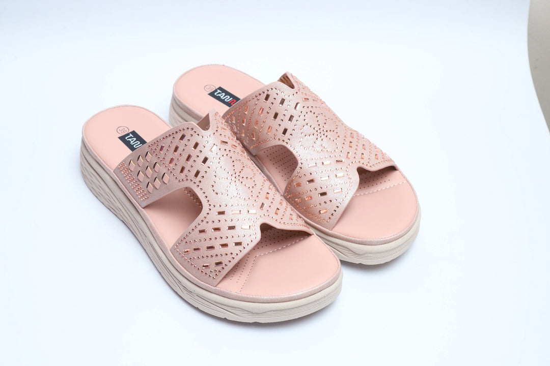 Luxury Pink Soft Sole Medicated Slipper