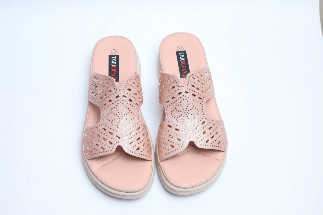 Luxury Pink Soft Sole Medicated Slipper