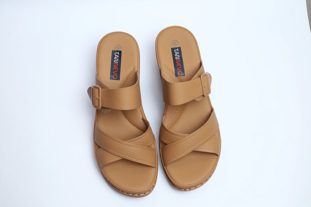 Stylish Tan Premium Medicated Slipper