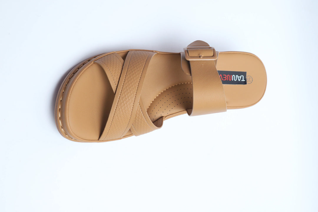 Stylish Tan Premium Medicated Slipper