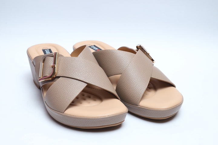 Khaki Elegant Premium Medicated Slipper