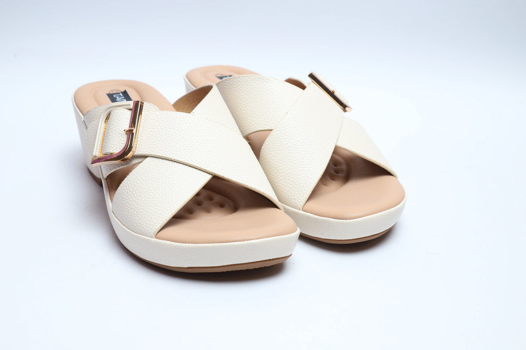 Cream Elegant Premium Medicated Slipper