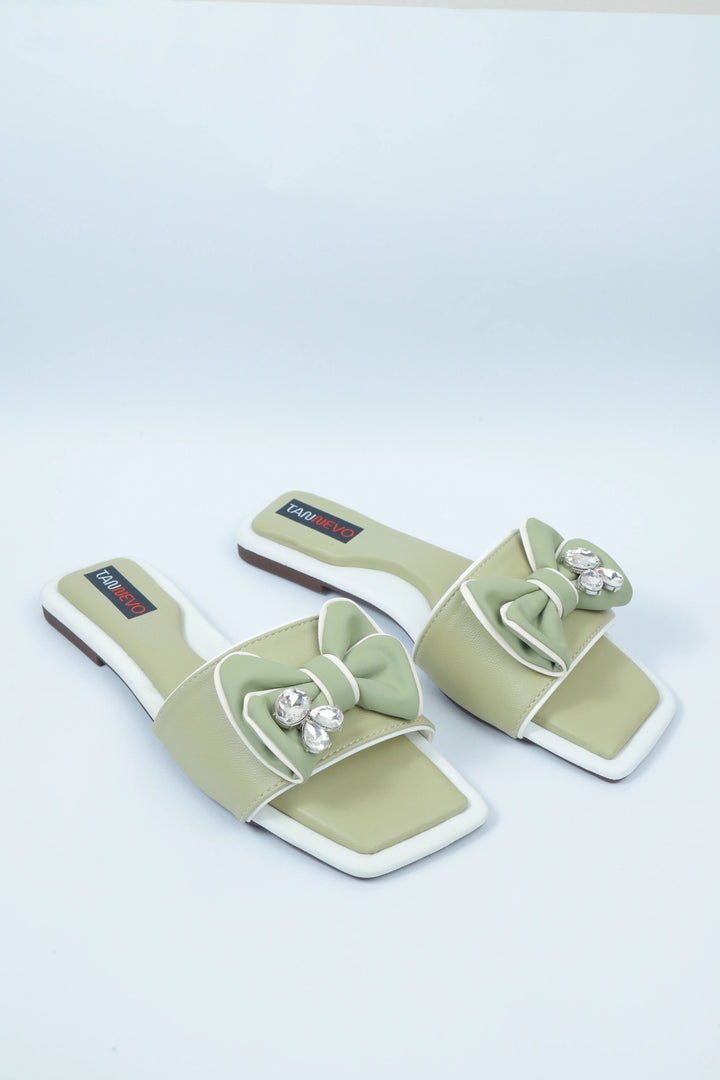 Green Premium Casual Slipper