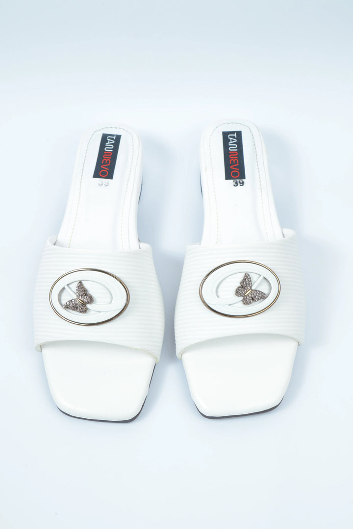 White Modern Style Slipper