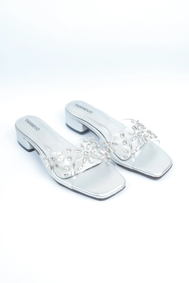 Silver Luxe Fashion Slipper