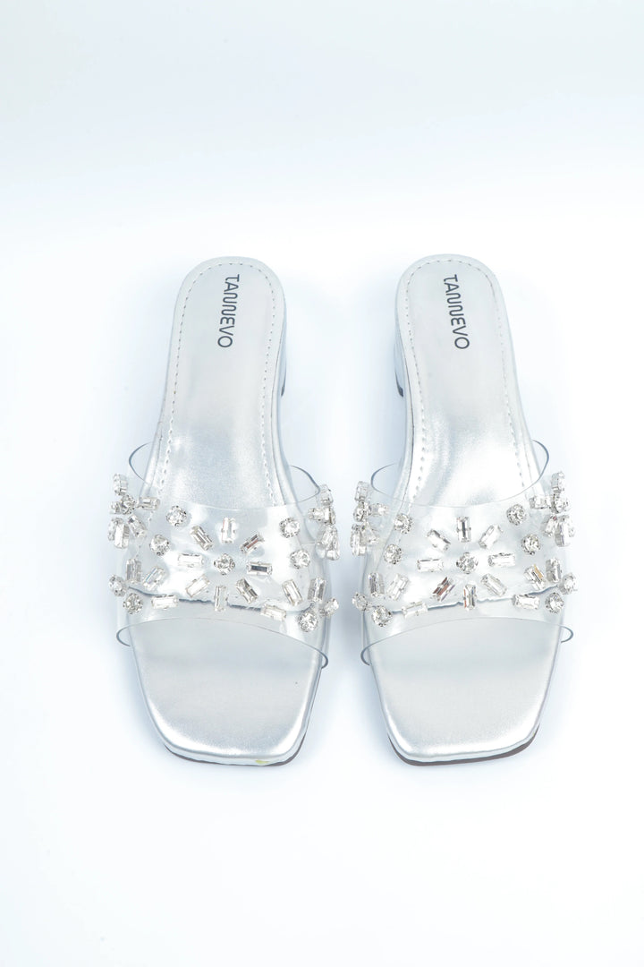 Silver Luxe Fashion Slipper