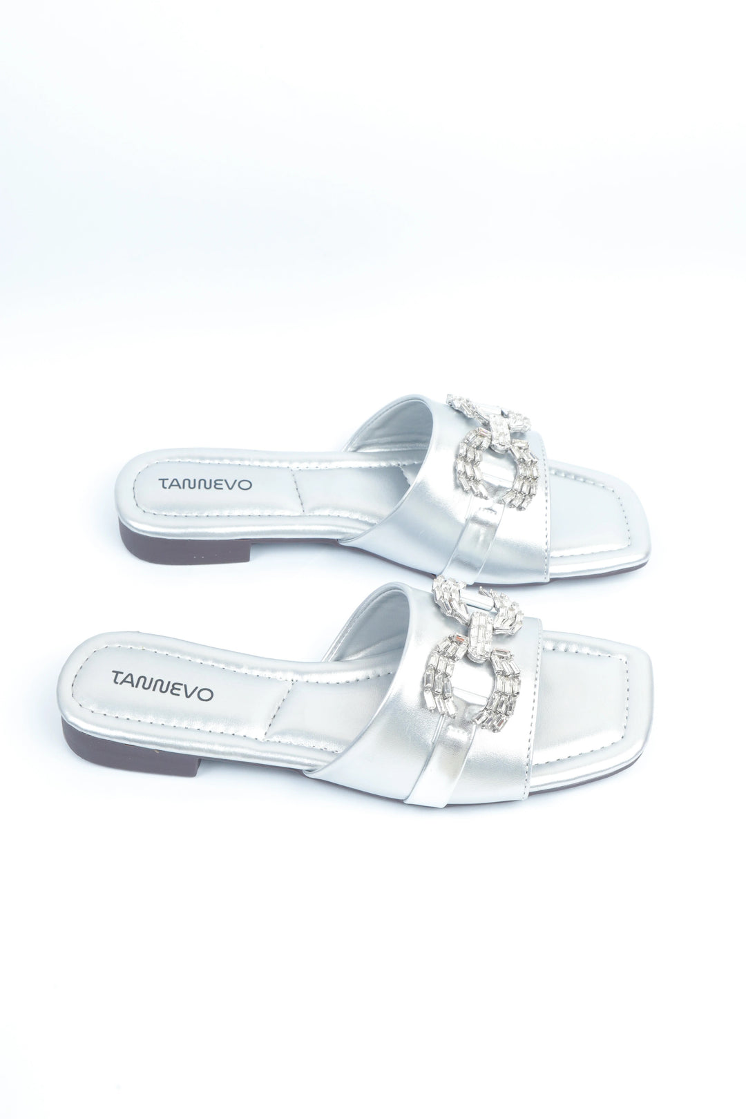 Silver Elegant Occasion Slipper